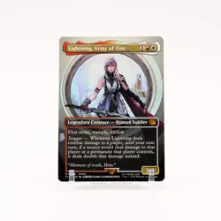 Lightning, Army of One (Borderless) - 320 Final Fantasy Mythic Magic - NM/MINT - Image 1