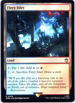 #278 Fiery Islet MTG Universes Beyond: Doctor Who Rare - Image 1