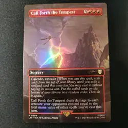 MTG - [FOIL] Call Forth the Tempest (Borderless,) - LOTR - Image 1