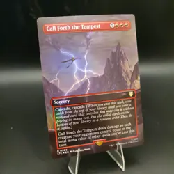 MTG - [FOIL] Call Forth the Tempest (Borderless,) - LOTR - Image 3