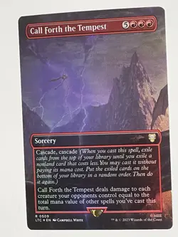 MTG - [FOIL] Call Forth the Tempest (Borderless,) - LOTR - Magic - Image 2