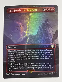 MTG - [FOIL] Call Forth the Tempest (Borderless,) - LOTR - Magic - Image 3