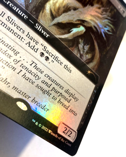 MTG Basal Sliver *EXTENDED ART FOIL* Secret Lair 629 NM - Image 3