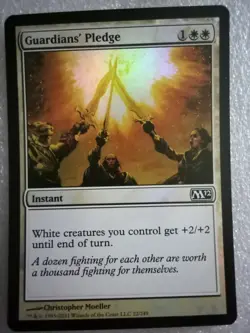 MtG Guardians' Pledge - FOIL - Magic 2012 LP - Image 2