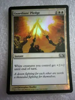 MtG Guardians' Pledge - FOIL - Magic 2012 LP - Image 3
