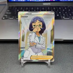 Doctor - Pokemon TCG (Full Art) 190/198 Swsh06: Chilling Reign Holo NM/M - Image 1