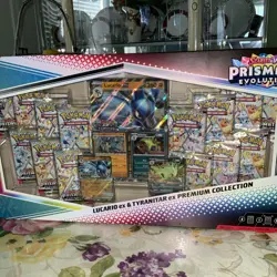 Pokemon Prismatic Lucario ex Tyranitar ex Premium Collection SEALED - Image 1