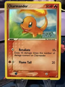 Charmander 48/100 - Crystal Guardians Reverse Holo - Pokemon - Image 1