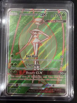 Pheromosa GX (Full Art) 140/156 Sm-Ultra Prism Holo Pokemon Mint - Image 1