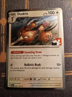 1x Dodrio Pokemon Prize Pack Series 5 Promo Light Play - Image 1