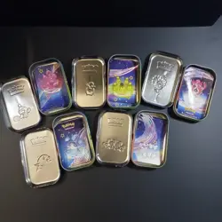 Pokemon Paldean Fates EMPTY Mini Tin Lot Of 5 NO PACKS! Complete Set w/ Stickers - Image 3