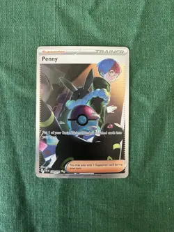 Pokemon TCG Paldean Fates Penny Special Illustration Rare 239/091 Holo NM - Image 1