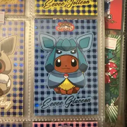 Pokemon Let's Go Eevee Database Peru Poncho Holo Eeveelutions - US Seller - Image 5