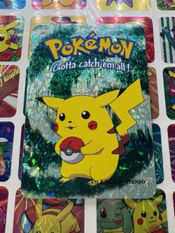 Pokemon 151 Vintage Pocket Monsters Vending HOLO Prism Sticker 2000 Nintendo - Image 2