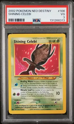 2002 POKEMON NEO DESTINY #106 SHINING CELEBI PSA 3 - Image 1