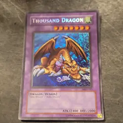 Konami Thousand Dragon Metal Raiders MRD-143 Secret Fusion Holo 2400/2000 Card - Image 1
