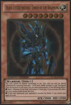 Yugioh! MP Black Luster Soldier - Envoy of the Beginning - GLD4-EN013 - Gold Rar - Image 1