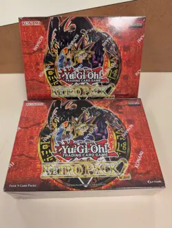 LOT OF 2 - Yu-Gi-Oh! RETRO PACK 2 SEALED BOOSTER BOX FREE SHIP - Image 1