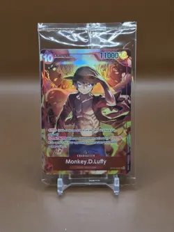 One Piece TCG Monkey D Luffy ST10-006 SR Treasure Booster Set Promo SEALED - Image 1