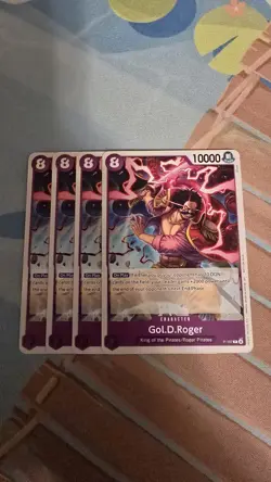One Piece Gol D Roger P-107 2026 English Promo Near Mint 4x Playset - Image 1