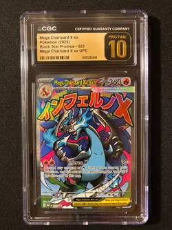 Mega Charizard X ex - Mega Charizard X ex UPC Promo 023 - CGC PRISTINE 10 - Image 1