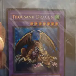 Konami Thousand Dragon Fusion Holo Wind MRD-143 Metal Raiders Yu-Gi-Oh! Card - Image 1