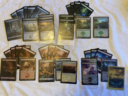 Basic Land Foils Extended Art Bulk lot 38 cards ~ NM MTG Aetherdrift - Image 1
