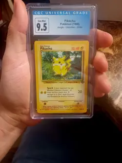 1999 Pokemon TCG Pikachu Jungle Card 60/64 Unlimited CGC Blue Label 9.5/ Cgc 10 - Image 1