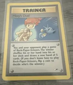 Misty's Duel Common Gym Heroes 123/132 NM Pokemon Fast Ship SHARP CARD SEE PICS - Image 1