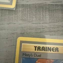 Misty's Duel Common Gym Heroes 123/132 NM Pokemon Fast Ship SHARP CARD SEE PICS - Image 3