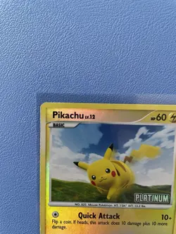 Pikachu 70/100 - Platinum Stamped Reverse Holo Pokemon Card - Lightly Played - Image 2