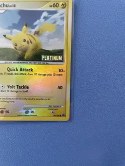 Pikachu 70/100 - Platinum Stamped Reverse Holo Pokemon Card - Lightly Played - Image 4