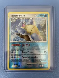 Blastoise 2/127 Reverse Holo Rare Moderately Played Pokemon Card - Image 1