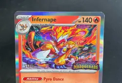 Infernape Pokemon Twilight Masquerade Staff Promo #116 - Image 3