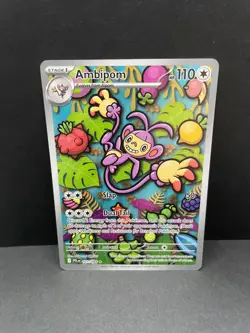 Ambipom 107/094 Phantasmal Flames Illustration Rare Full Art Pokemon TCG MINT - Image 1