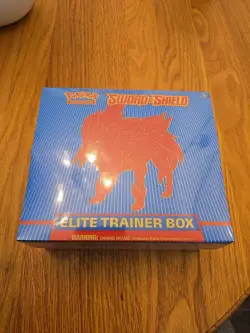 Pokemon Sword and Shield BASE Zamazenta Elite Trainer Box (ETB) SEALED - Image 1