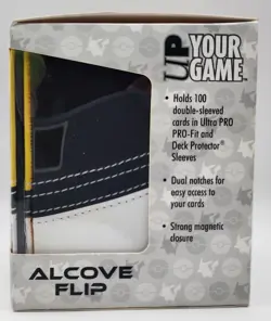 Pokemon TCG Ultra Pro Alcove Flip Deck Box - Ultra Ball Design Leather Case New - Image 4