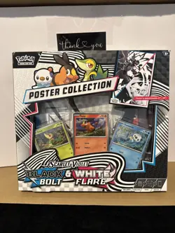 Pokemon Black Bolt & White Flare Unova Poster Collection *Promos + Poster only!* - Image 1