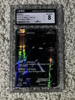 Zekrom Full Art Ultra Rare CGC 8 Pokemon 2011 Black & White #114 Low POP 63! - Image 4