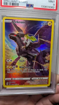 PSA 9 2022 POKEMON SWORD & SHIELD BRILLIANT STARS #TG05 FA/ZEKROM - Image 3