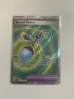 Sacred Charm 122/094 Full Art Ultra Rare ME Phantasmal Flames Pokemon TCG NM - Image 1