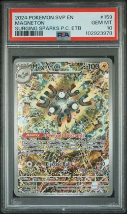 2024 Pokemon Promo SV Black Star Promo #159 Magneton Pokemon Center PSA 10 - Image 1