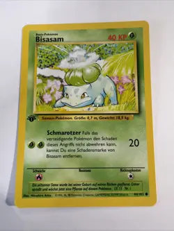 Pokemon - Base Set - Bulbasaur 44/102 - Bisasam 1st Edition - GERMAN - NM - Image 1