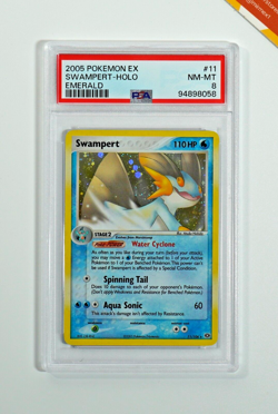 Pokemon PSA 8 Swampert #11 Holo EX Emerald 2005 English - Image 1