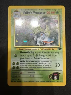 Pokemon Erika's Venusaur 4/132 Gym Challenge Holo Rare NM- LP++ - Image 1