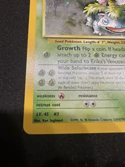 Pokemon Erika's Venusaur 4/132 Gym Challenge Holo Rare NM- LP++ - Image 5