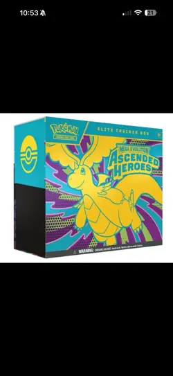 POKEMON MEGA EVOLUTION ASCENDED HEROES ETB ELITE TRAINER BOX PRE SALE - Image 1
