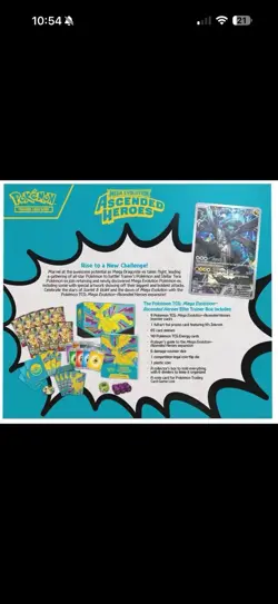 POKEMON MEGA EVOLUTION ASCENDED HEROES ETB ELITE TRAINER BOX PRE SALE - Image 3