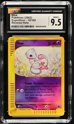 2002 Pokemon Expedition Mew #19/165 CGC 9.5 Reverse Holo MINT - Image 1
