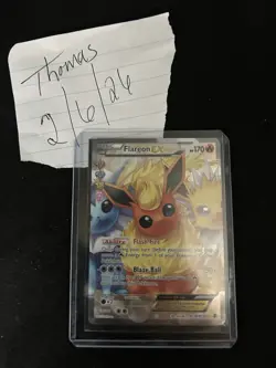 Pokemon Flareon EX Full Art Holo RC28/RC32 Generations Radiant Collection - Image 1
